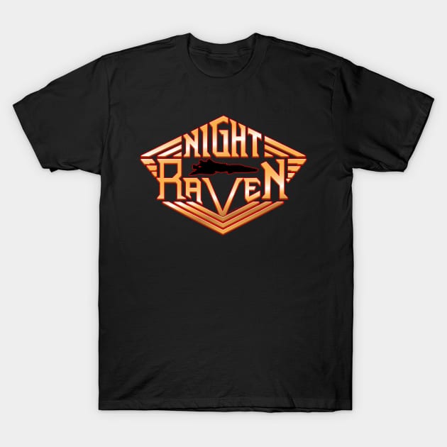 Night Raven T-Shirt by Illustratorator